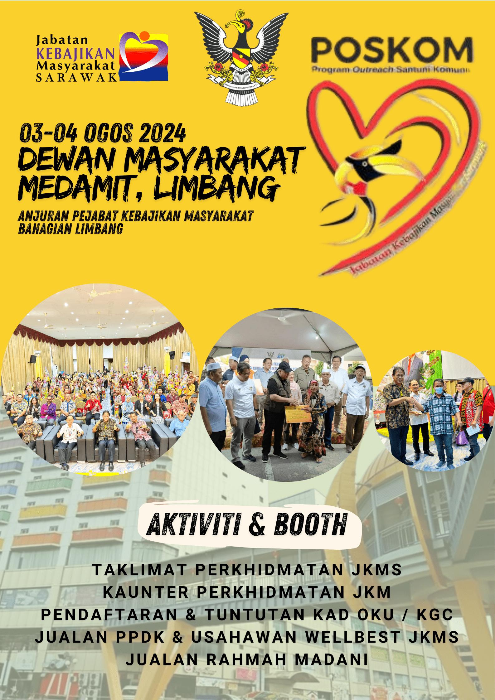 Announcement jabatan kebajikan masyarakat sarawak